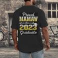 Proud Mamaw Of 2023 Graduate Class 2023 Graduation Family Men's Back Print T-Shirt