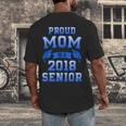 Proud Mom Of 2018 Senior GraduationShirt Men's Back Print T-Shirt