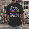 Proud Mom Of a 2022 Graduate Matching Tie Dye Graduation Men's Back Print T-Shirt