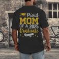 Proud Mom Of A 2025 Graduate Senior Class Of 2025 Graduation Men's Back Print T-Shirt