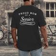 Proud Mom Of a Senior Class Of 2021 Graduation Men's Back Print T-Shirt