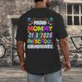 Proud MOMMY Of a 2025 Preschool Graduate Graduation Men's Back Print T-Shirt