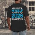 Proud Myself Of A Class Of 2026 Graduate Senior Graduation Men's Back Print T-Shirt