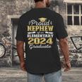 Proud Nephew Of 5th Grade Graduate 2024 Family Graduation Men's Back Print T-Shirt