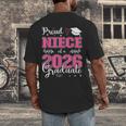 Proud Niece Of a Class Of 2026 Graduate For Graduation Men's Back Print T-Shirt