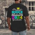 Proud Niece Of Kindergarten Graduate 2024 Graduation Niece Men's Back Print T-Shirt