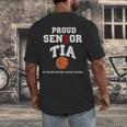 Proud Senior Tia 2026 Graduation Basketball Player Men's Back Print T-Shirt