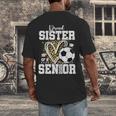 Proud Sister Of A 2026 Senior Soccer Graduation Leopard Men's Back Print T-Shirt