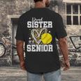 Proud Sister Of A 2026 Senior Softball Graduation Leopard Men's Back Print T-Shirt