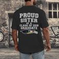 Proud Sister Of A Grad Class Of 2018 Graduation Apparel Men's Back Print T-Shirt