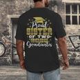 Proud Sister Of Two 2025 Graduates Graduation Family Men's Back Print T-Shirt