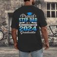Proud Step Dad Of Kindergarten Graduate 2024 Graduation Step Men's Back Print T-Shirt