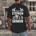 Proud Stepmom Of A 2019 Senior School Graduation Shirt Men's Back Print T-Shirt