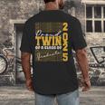 Proud Twin Of a 2025 Graduate Grad Prom Graduation Squad 25 Men's Back Print T-Shirt