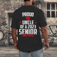 Proud Uncle Of A 2023 Senior Class Of 2023 Graduation Men's Back Print T-Shirt