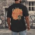 Queen Associate Degree Afrocentric GraduationShirt Men's Back Print T-Shirt