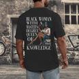 Queen Masters Degree Graduation Educated Melanin Grad Men's Back Print T-Shirt