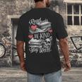Read Books Be Kind Stay Weird Skeleton Heart Reading Alt Men's Back Print T-Shirt