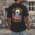 Read Books Lover Bookworm Cute Reading Just One More Chapter Men's Back Print T-Shirt