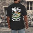 Read S'More Books Marshmallow Reading Smores Men's Back Print T-Shirt