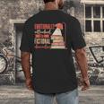 Reader Bookworm Fictional Character Reading Introvert Men's Back Print T-Shirt