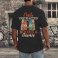 Reading Gnomes Cute Easily Distracted By Books And Gnomes Men's Back Print T-Shirt