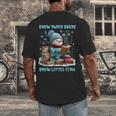Reading Snow So Many Books Christmas Snow Little Time Men's Back Print T-Shirt