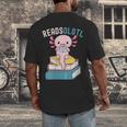 Reads Alotl Shirt Kids Readsolotl Read Axolotl Shirt Books Men's Back Print T-Shirt