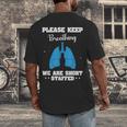 Respiratory Therapist Appreciation RT School Graduation Men's Back Print T-Shirt