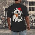 Retro Ghost Reading Book With Cat Bookish Club Christmas Men Women Kids Men's Back Print T-Shirt