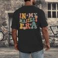 Retro Groovy In My Master's Degree Era Graduation Master Men's Back Print T-Shirt