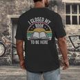 Retro Vintage I Closed My Book To Be Here Book Lover Reading Men's Back Print T-Shirt Retro Vintage I Closed My Book To Be Here Book Lover Reading Men's Back Print T-Shirt