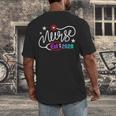 RN New Nurse Est 2020 Cute Nursing School Graduation 2K20 Men's Back Print T-Shirt