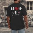 RN Nursing Student Graduation EaRNed It Men's Back Print T-Shirt