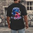 My Rod Is My Best Friend Introvert Fishing Antisocial Men's Back Print T-Shirt
