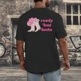Rowdy 'Bout Books Cowboy Lovers Men's Back Print T-Shirt