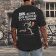 Run Like Your Book Boyfriend Is Waiting Runner Reader Men's Back Print T-Shirt Run Like Your Book Boyfriend Is Waiting Runner Reader Men's Back Print T-Shirt