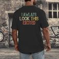Sarcasm I Always Look This Excited Cool Introvert Men's Back Print T-Shirt