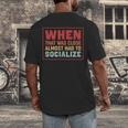 Sarcastic Anti Social Introvert Socialize Men's Back Print T-Shirt Sarcastic Anti Social Introvert Socialize Men's Back Print T-Shirt