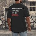 Sarcastic Introvert Attitude Quote Men's Back Print T-Shirt