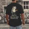 I Have To Say Weird Stuff Or I'Ll Die Frog Meme Introverts Men's Back Print T-Shirt