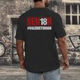 Senior 2018 Valedictorian School Colors Graduation Men's Back Print T-Shirt
