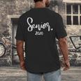 Senior 2020 Class Of 2020 Graduation Women Her Girl Men's Back Print T-Shirt