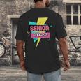 Senior 2022 Graduation Class Of 2022 Retro 90's Graduation Men's Back Print T-Shirt