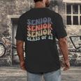 SENIOR 2023 Retro Class Of 2023 Seniors Graduation 23 Hippie Men's Back Print T-Shirt