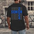 Senior 2024 Graphic Class Of 2024 Graduation Graphic Men's Back Print T-Shirt