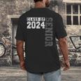 Senior 2024 Class Of 2024 Seniors Graduation 2024 Senior 24 Men's Back Print T-Shirt