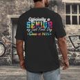 Senior 2025 Graduation My Last First Day Of Class Of 2025 Men's Back Print T-Shirt