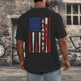 Senior 2026 Baseball American Flag Class Of 2026 Graduation Men's Back Print T-Shirt