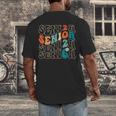 Senior 2026 Class Of 2026 Retro Groovy Graduation Grad Women Men's Back Print T-Shirt